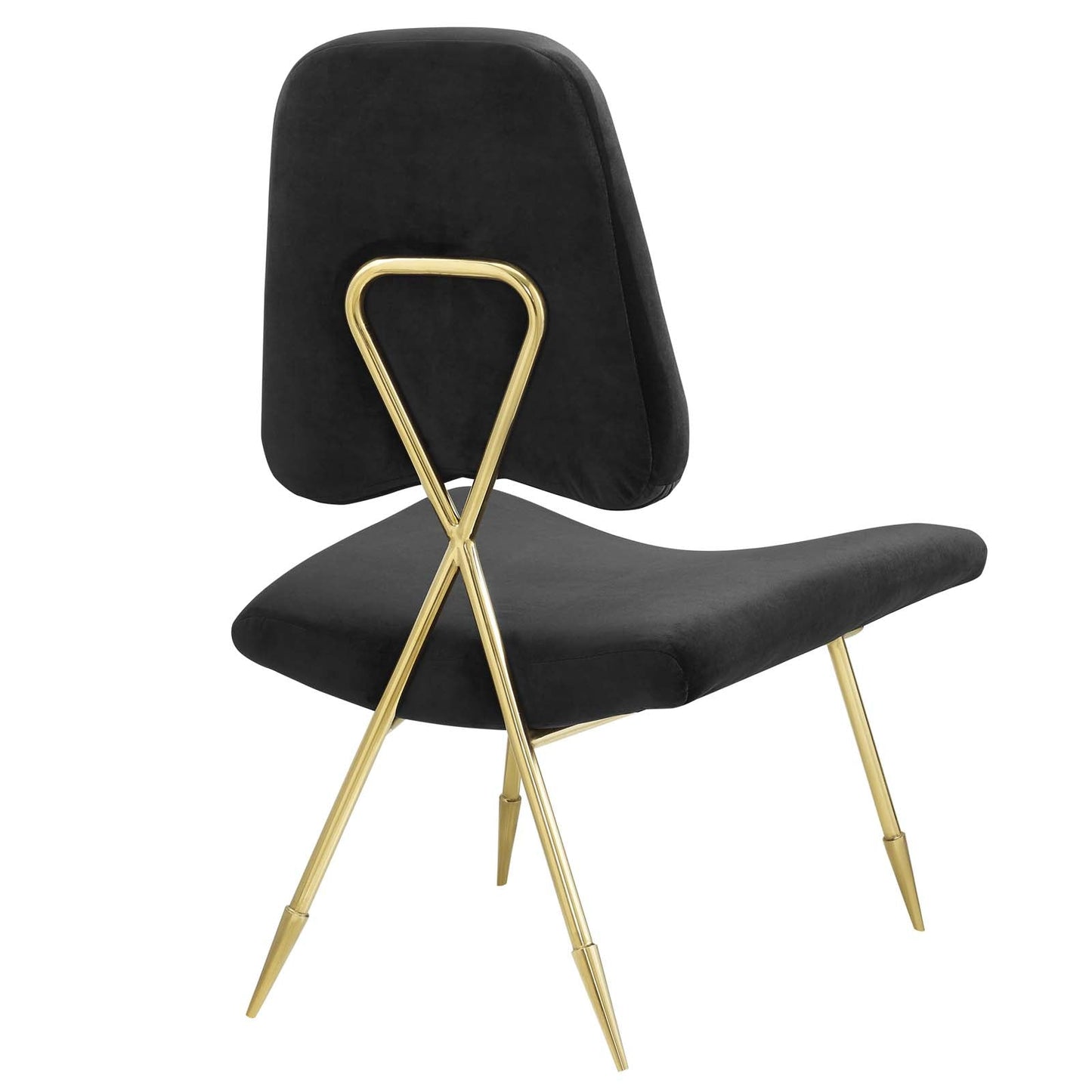 Ponder Performance Velvet Lounge Chair by Modway