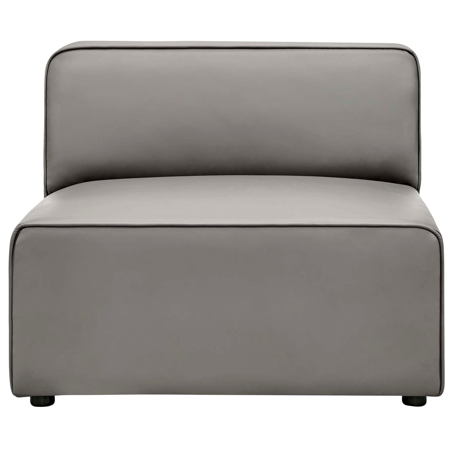 Mingle Vegan Leather Armless Chair by Modway