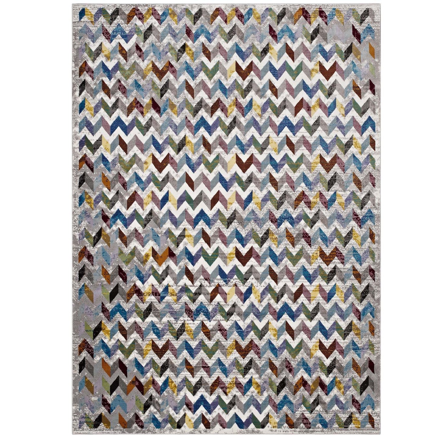 Gemma Chevron Mosaic 5x8 Area Rug by Modway