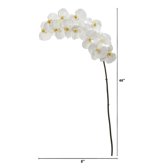 44" Phalaenopsis Orchid Artificial Flower (Set of 3)