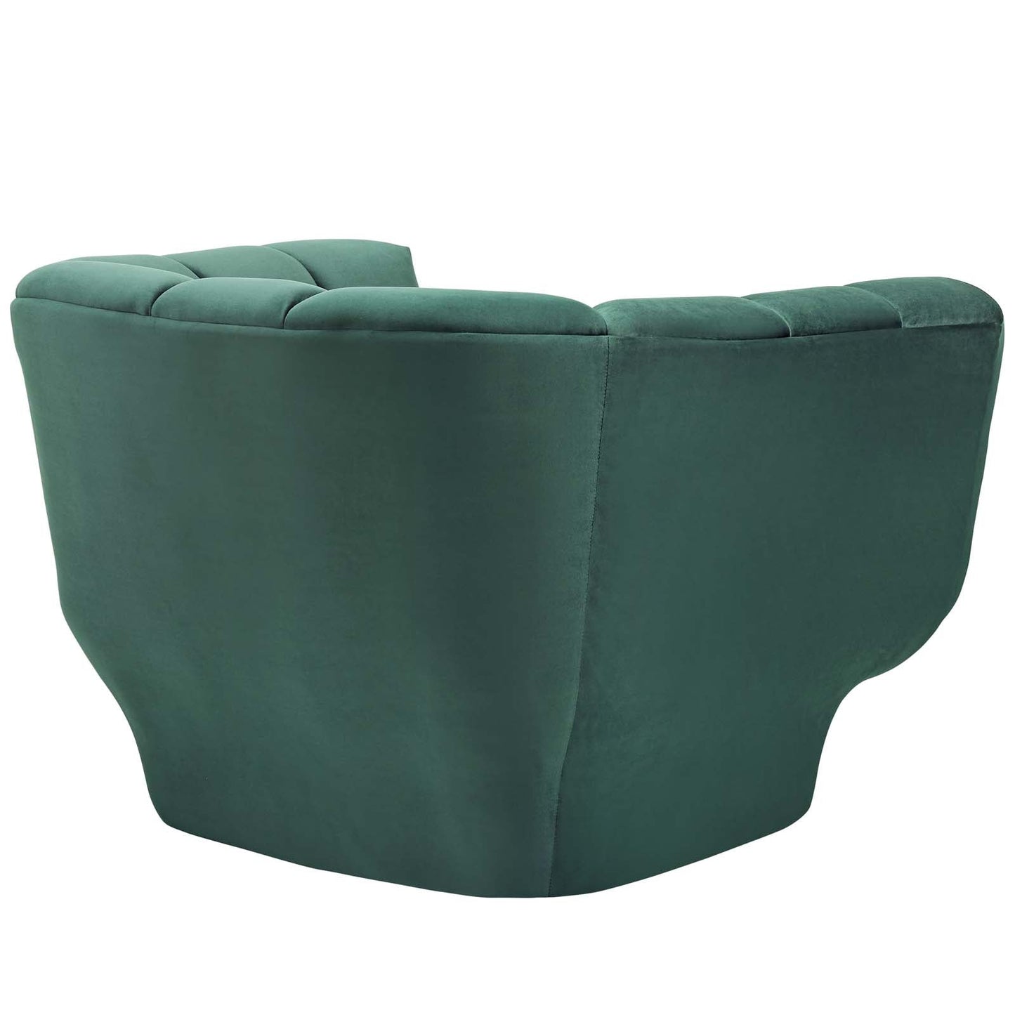 Entertain Vertical Channel Tufted Performance Velvet Armchair Set of 2 by Modway
