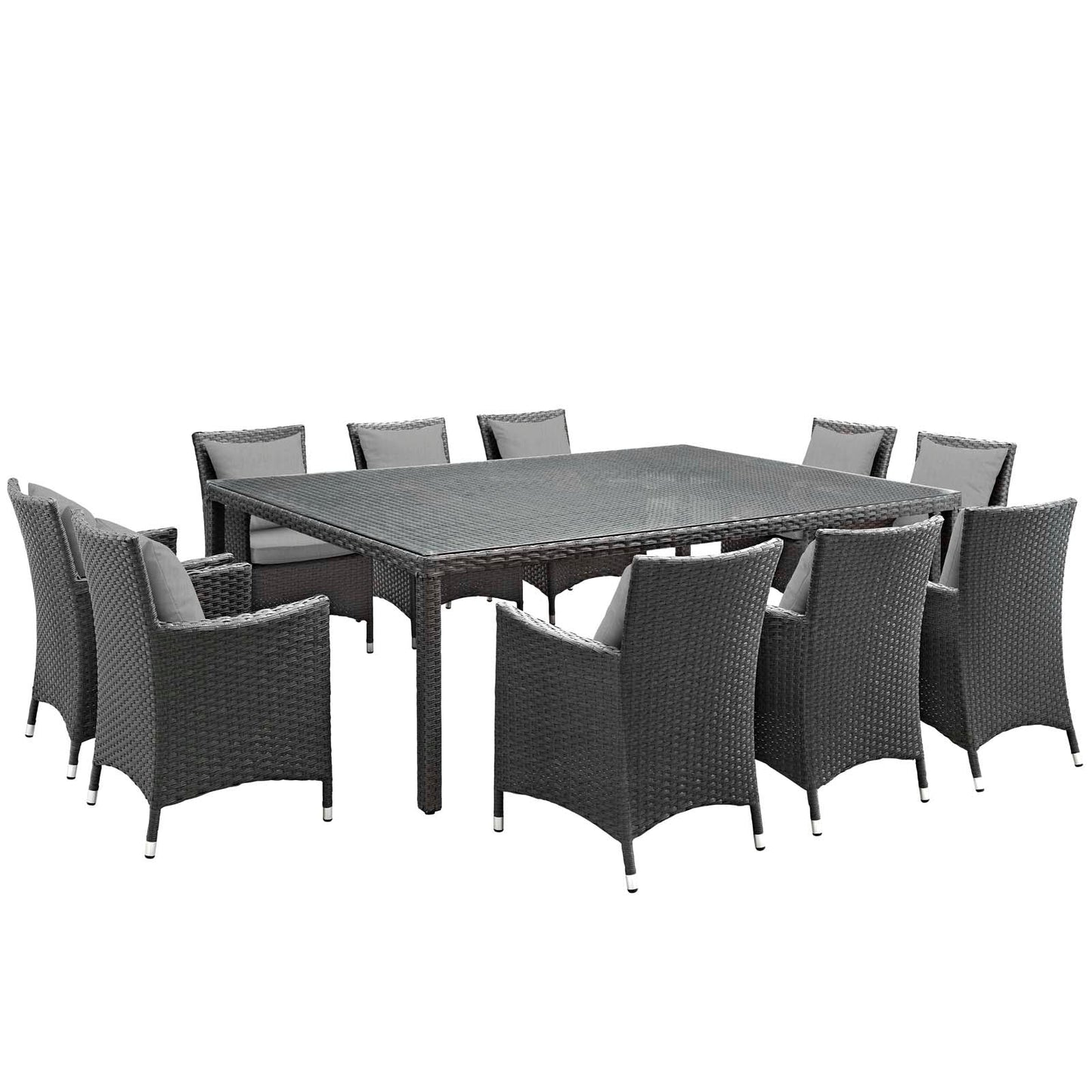 Sojourn 11 Piece Outdoor Patio Sunbrella¨ Dining Set by Modway