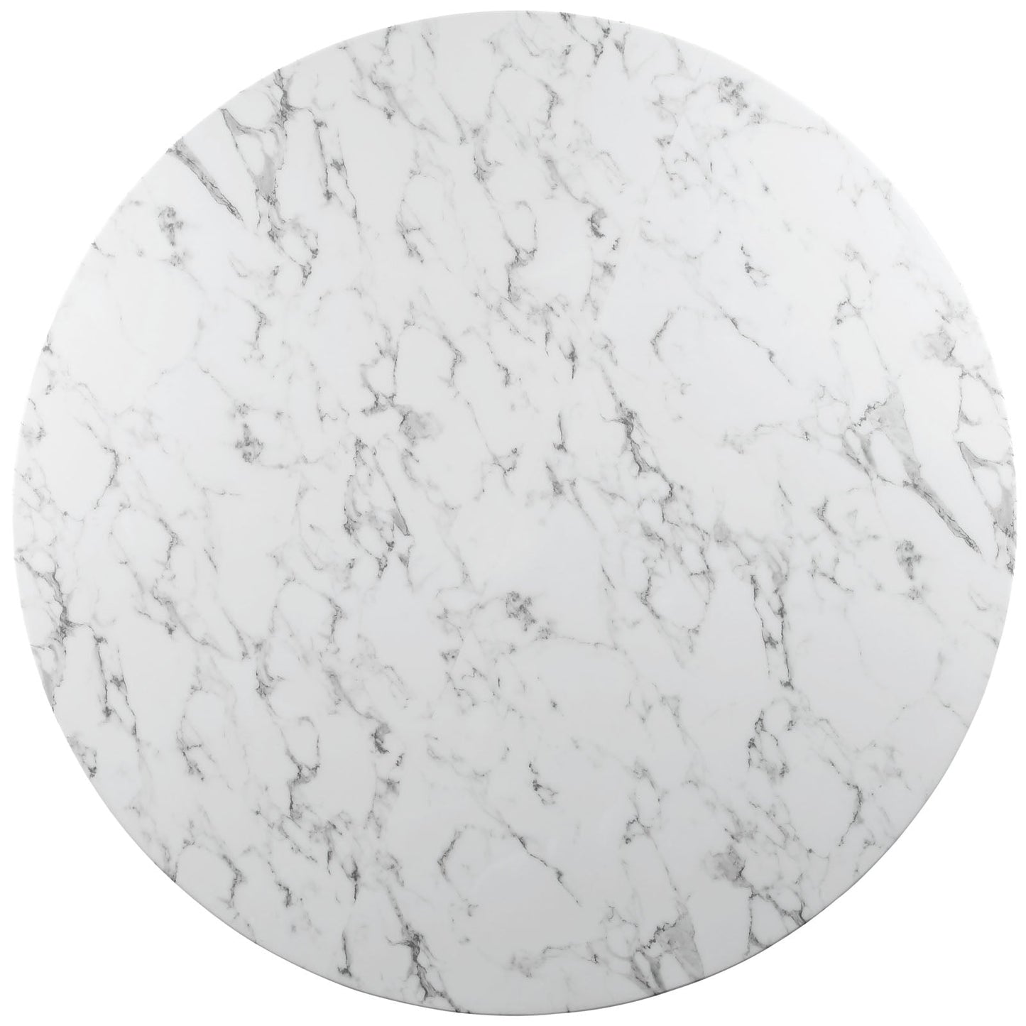 Lippa 54" Round Faux Marble Dining Table by Modway