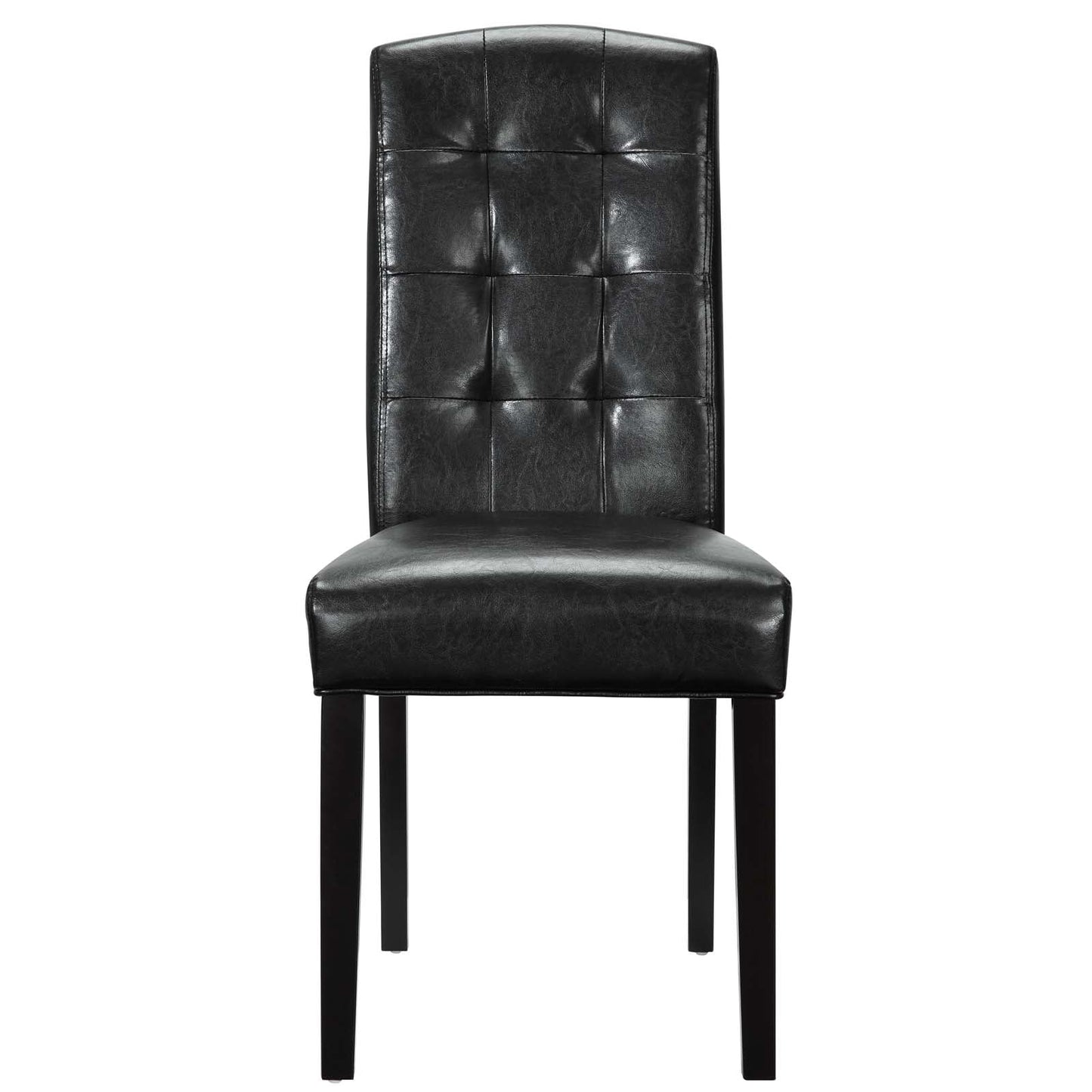 Perdure Vinyl Dining Chairs Set of 4 by Modway