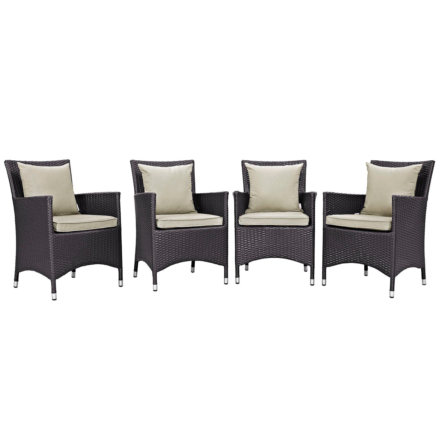 Convene 4 Piece Outdoor Patio Dining Set by Modway