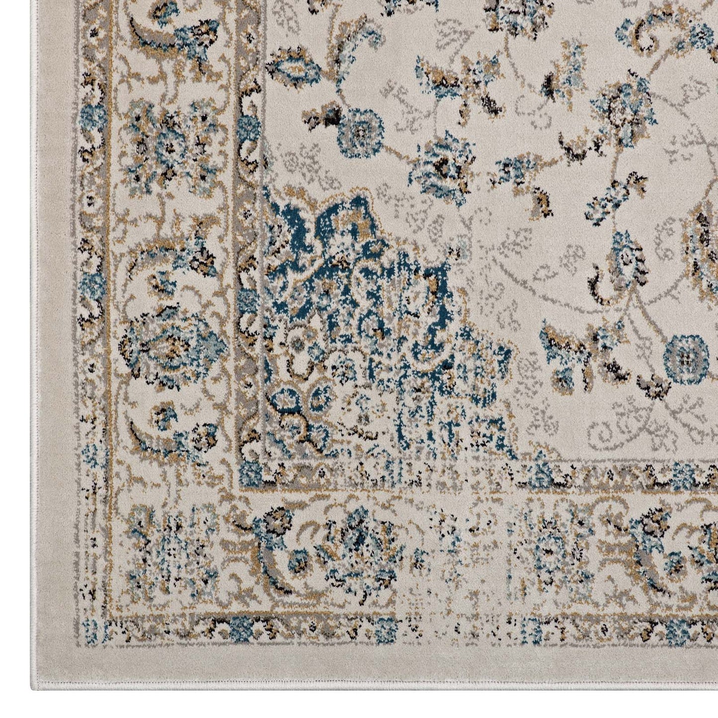 Atara Distressed Vintage Medallion 5x8 Area Rug by Modway