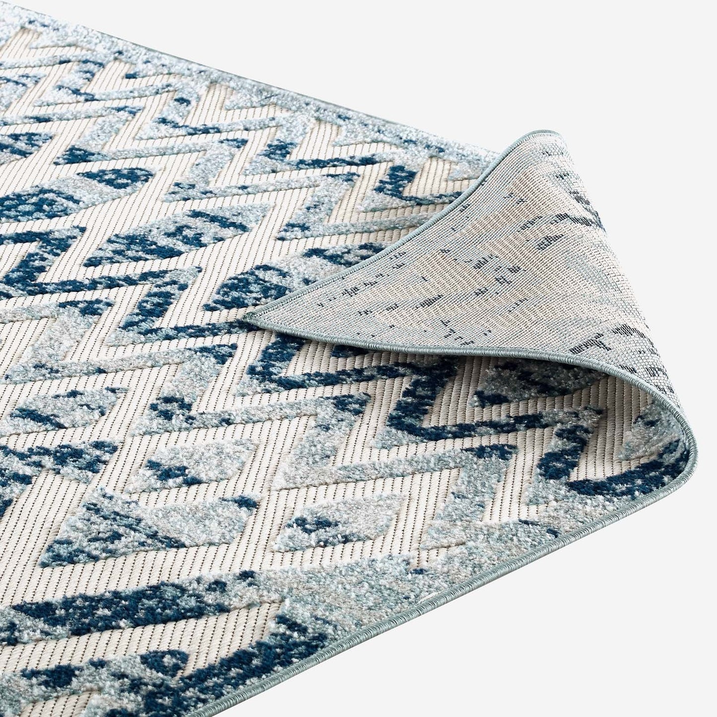 Reflect Tamako Diamond and Chevron Moroccan Trellis 5x8 Indoor / Outdoor Area Rug by Modway