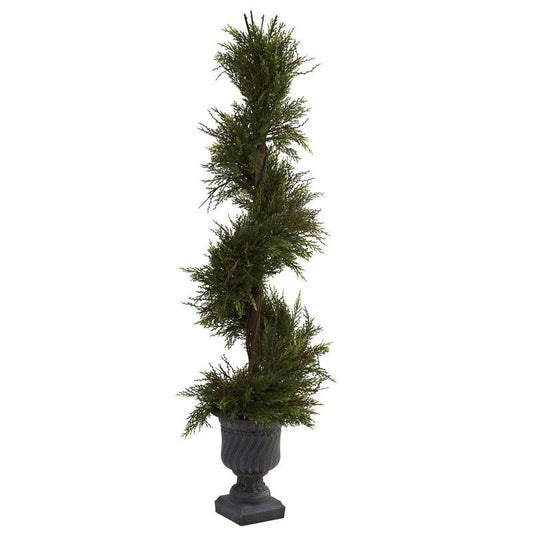 45"  Mini Pine Spiral w/Urn (Indoor/Outdoor)
