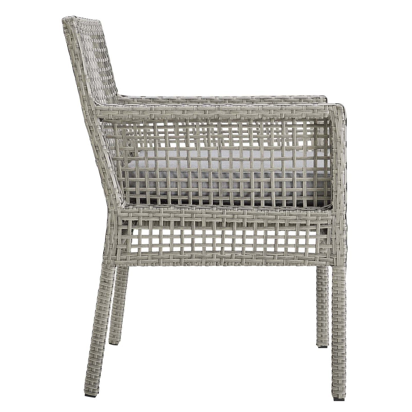 Aura Outdoor Patio Wicker Rattan Dining Armchair by Modway