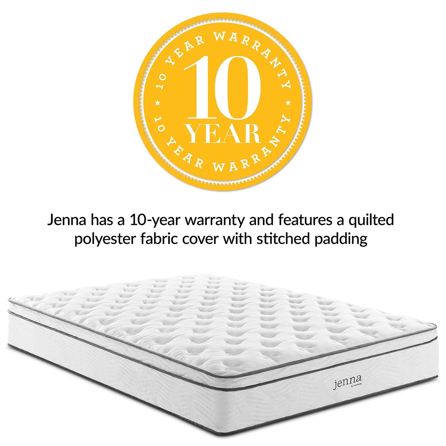 Jenna 8" Innerspring and Foam Full Mattress by Modway