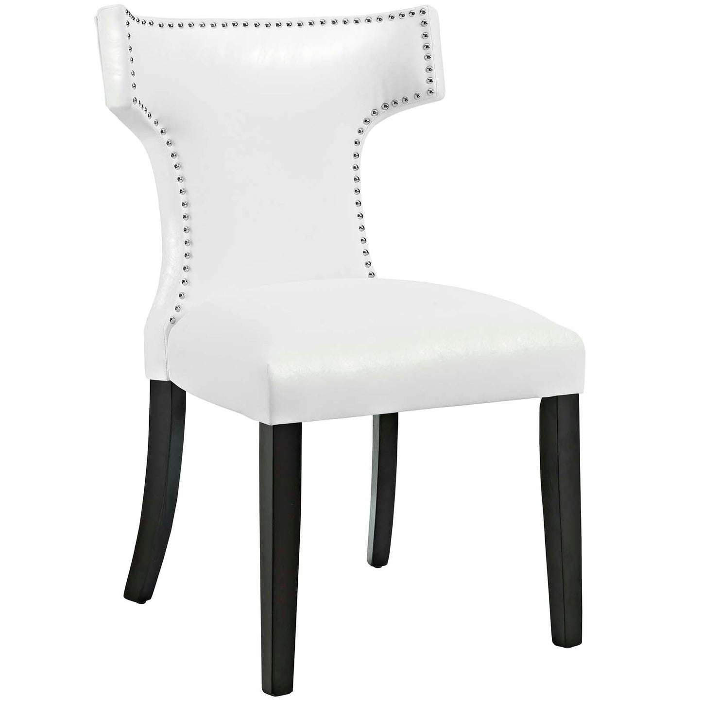 Curve Vinyl Dining Chair Set of 2 by Modway