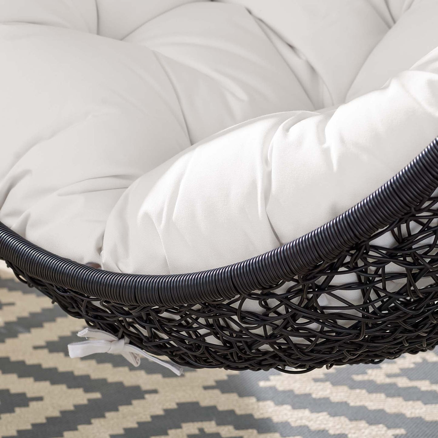 Encase Sunbrella¨ Fabric Swing Outdoor Patio Lounge Chair Without Stand by Modway