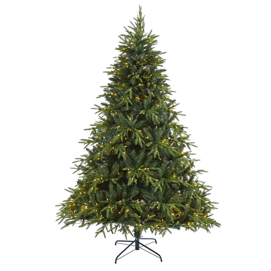 7' Colorado Mountain Fir 'Natural Look' Artificial Christmas Tree w/ 500 LED