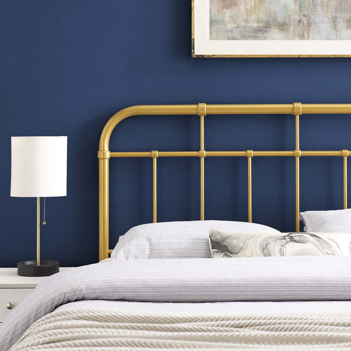 Alessia Metal Twin Headboard by Modway