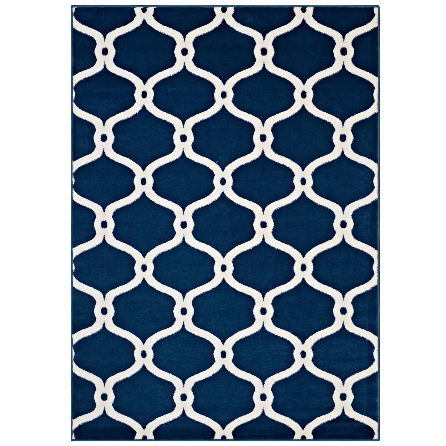 Beltara Chain Link Transitional Trellis 8x10 Area Rug by Modway