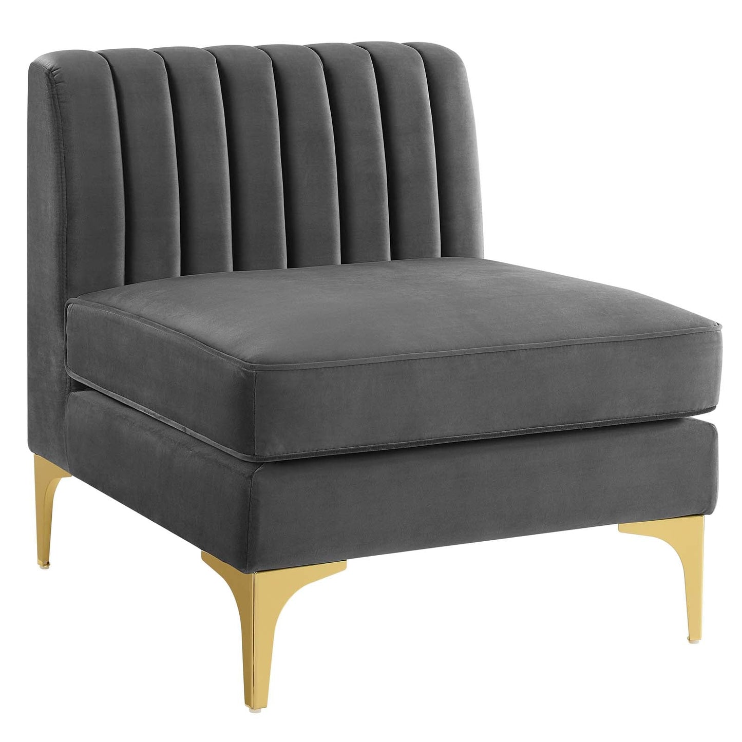 Triumph 5-Piece Channel Tufted Performance Velvet Sectional Sofa by Modway