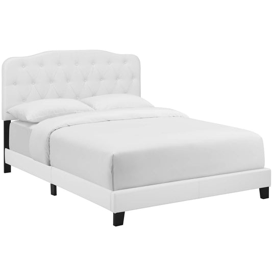 Amelia Faux Leather Queen Bed by Modway
