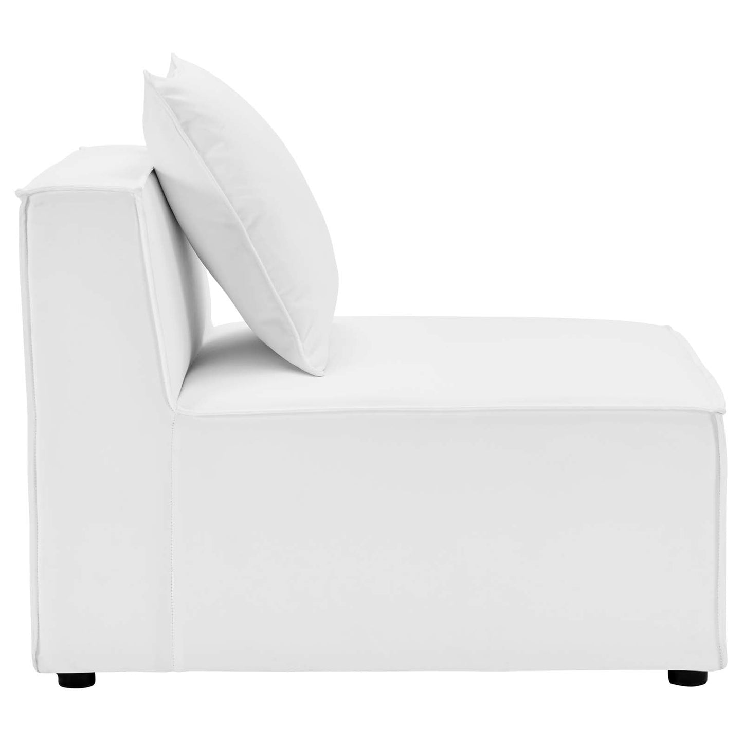 Saybrook Outdoor Patio Upholstered Sectional Sofa Armless Chair by Modway