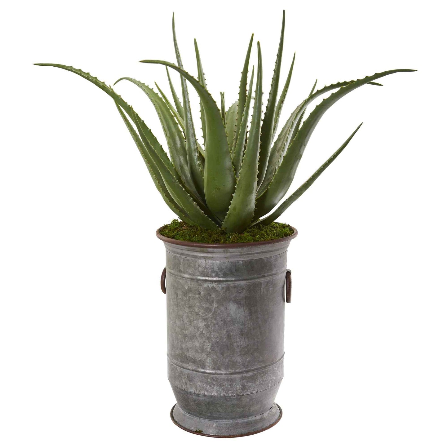 31" Aloe Artificial Plant in Metal Planter
