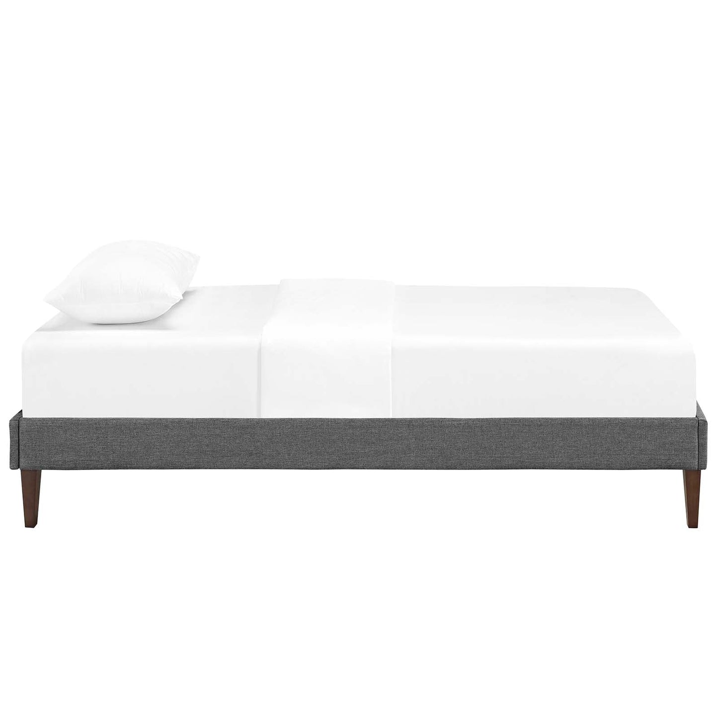 Tessie Fabric Twin Bed Frame with Squared Tapered Legs by Modway