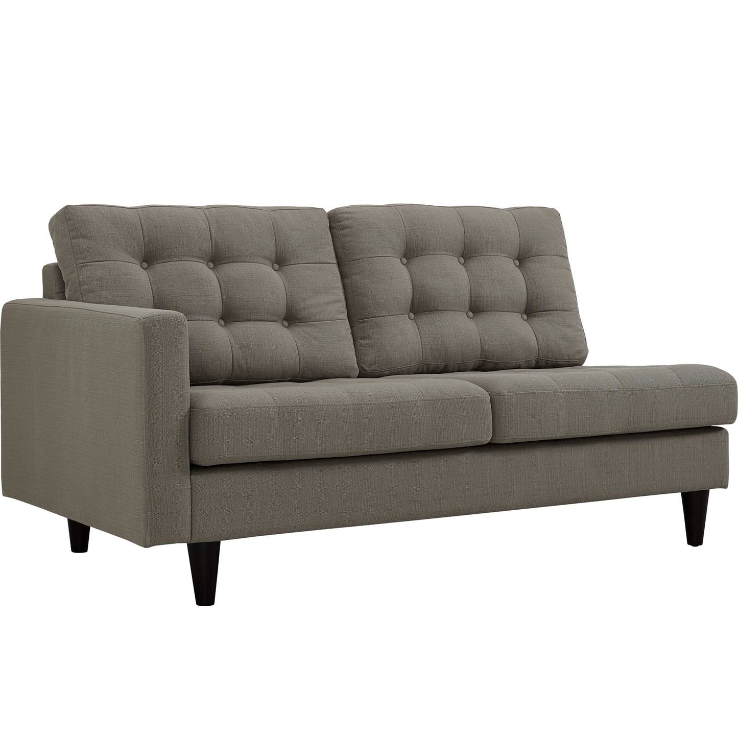 Empress Left-Facing Upholstered Fabric Loveseat by Modway