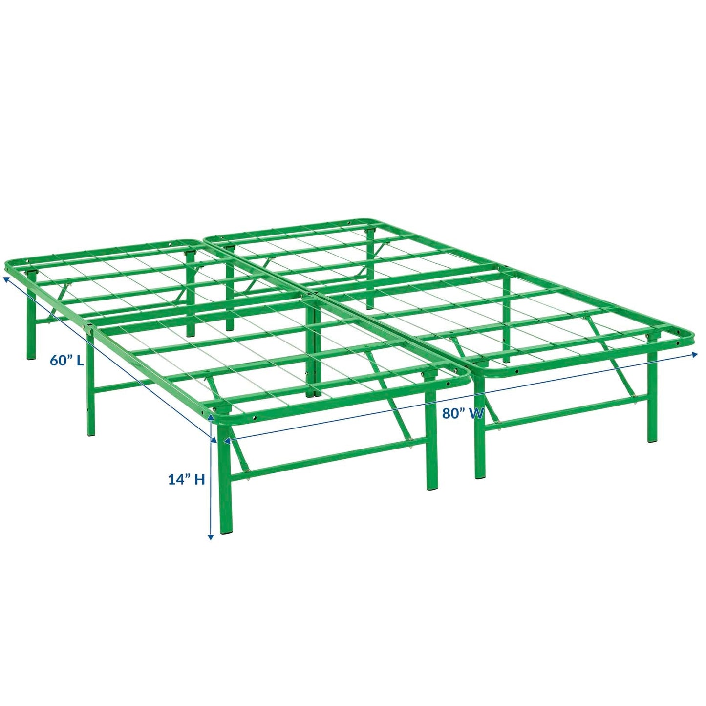 Horizon Stainless Steel Queen Bed Frame by Modway