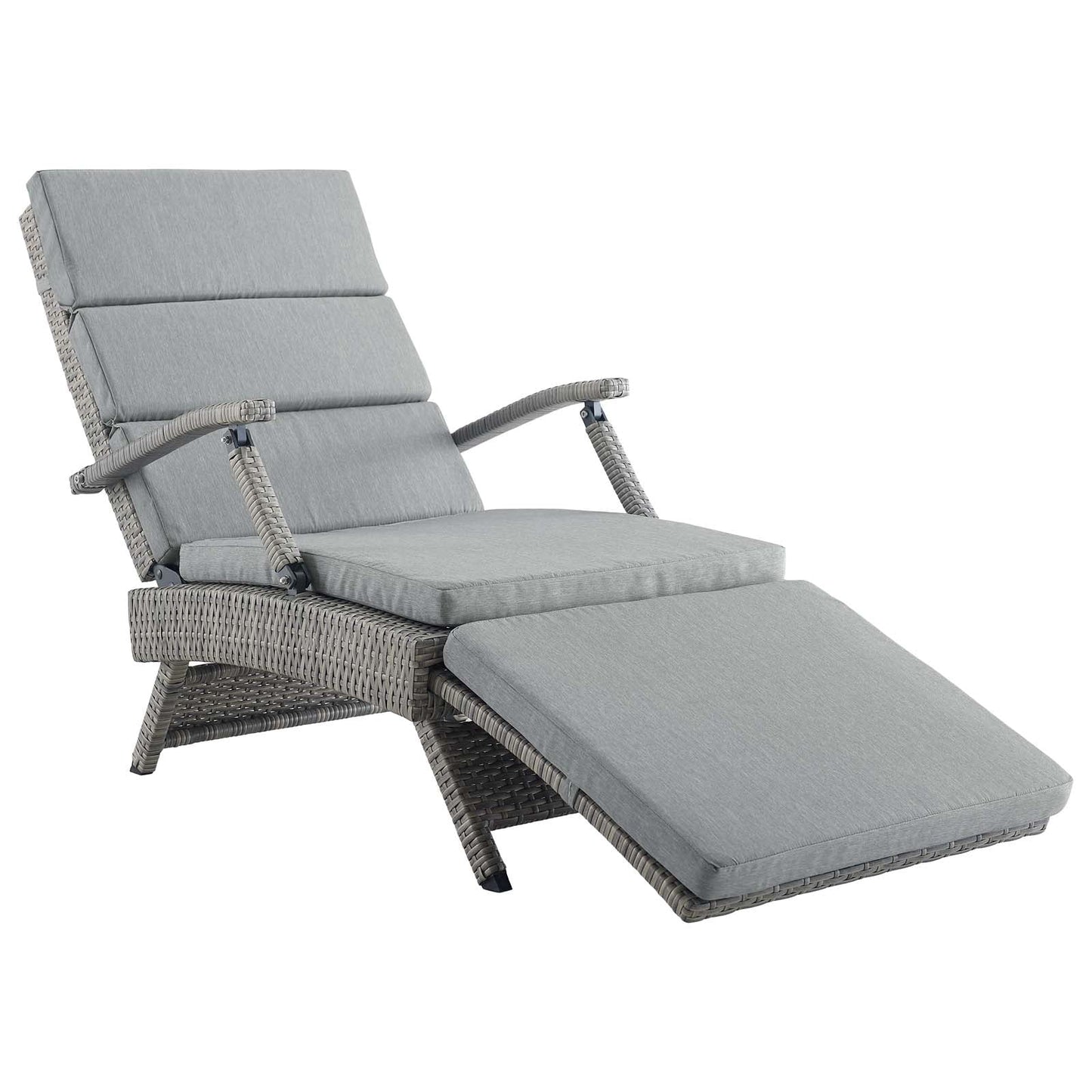 Envisage Chaise Outdoor Patio Wicker Rattan Lounge Chair by Modway