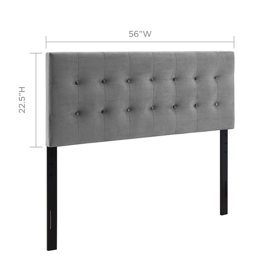 Emily Biscuit Tufted Performance Velvet Full Headboard by Modway