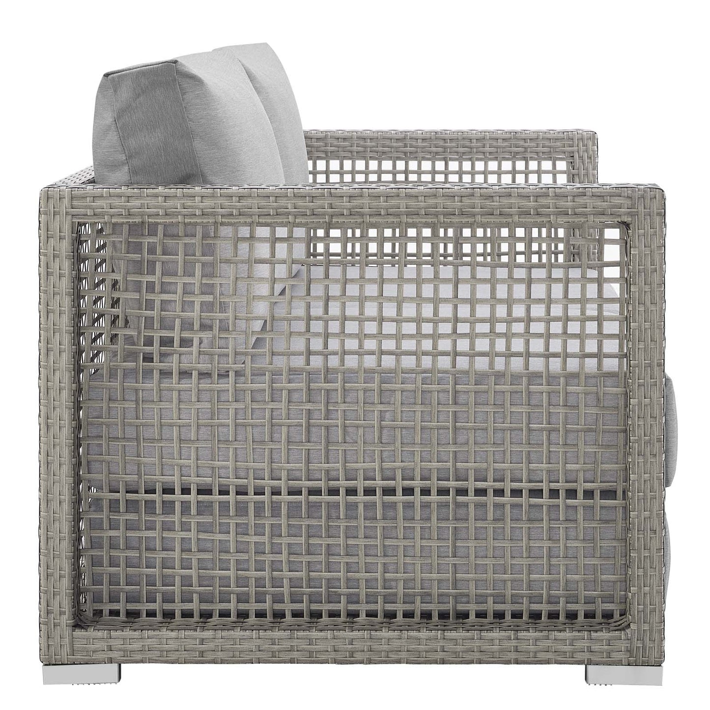 Aura Outdoor Patio Wicker Rattan Loveseat by Modway