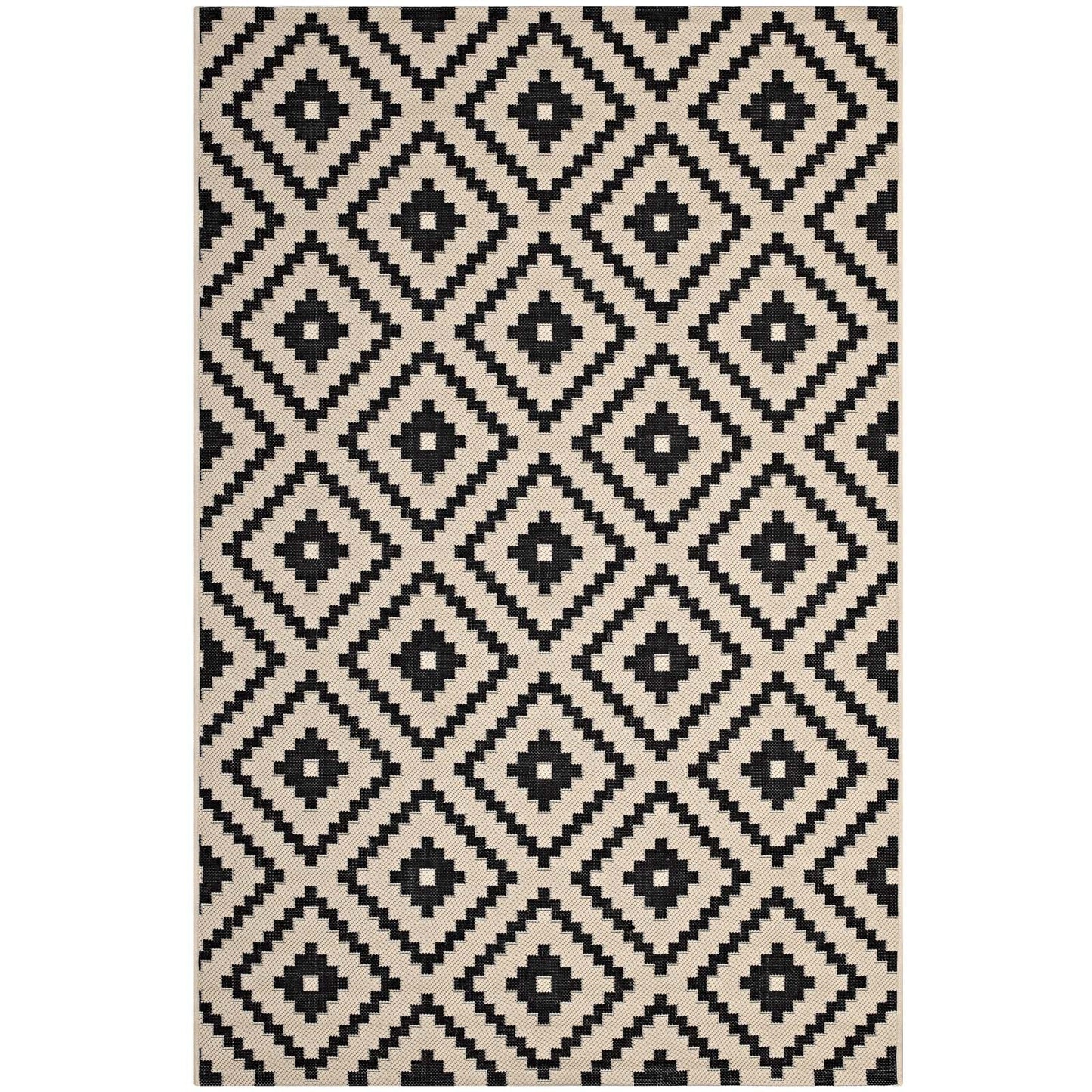 Perplex Geometric Diamond Trellis Indoor and Outdoor 8x10 Area Rug by Modway