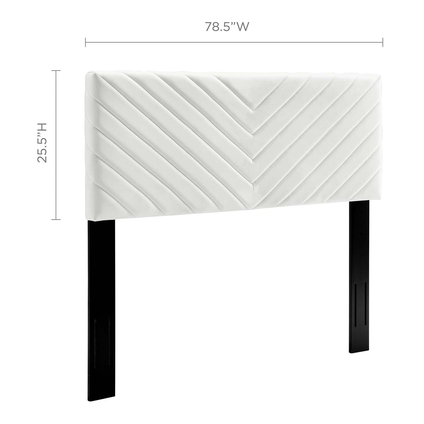 Alyson Angular Channel Tufted Performance Velvet King / California King Headboard by Modway