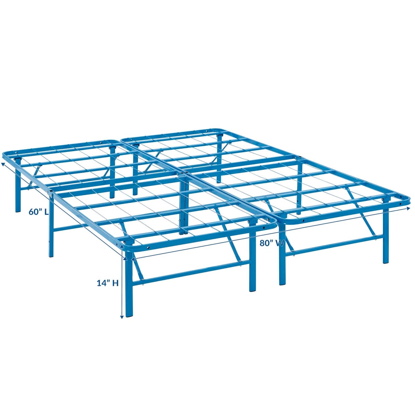 Horizon Stainless Steel Queen Bed Frame by Modway