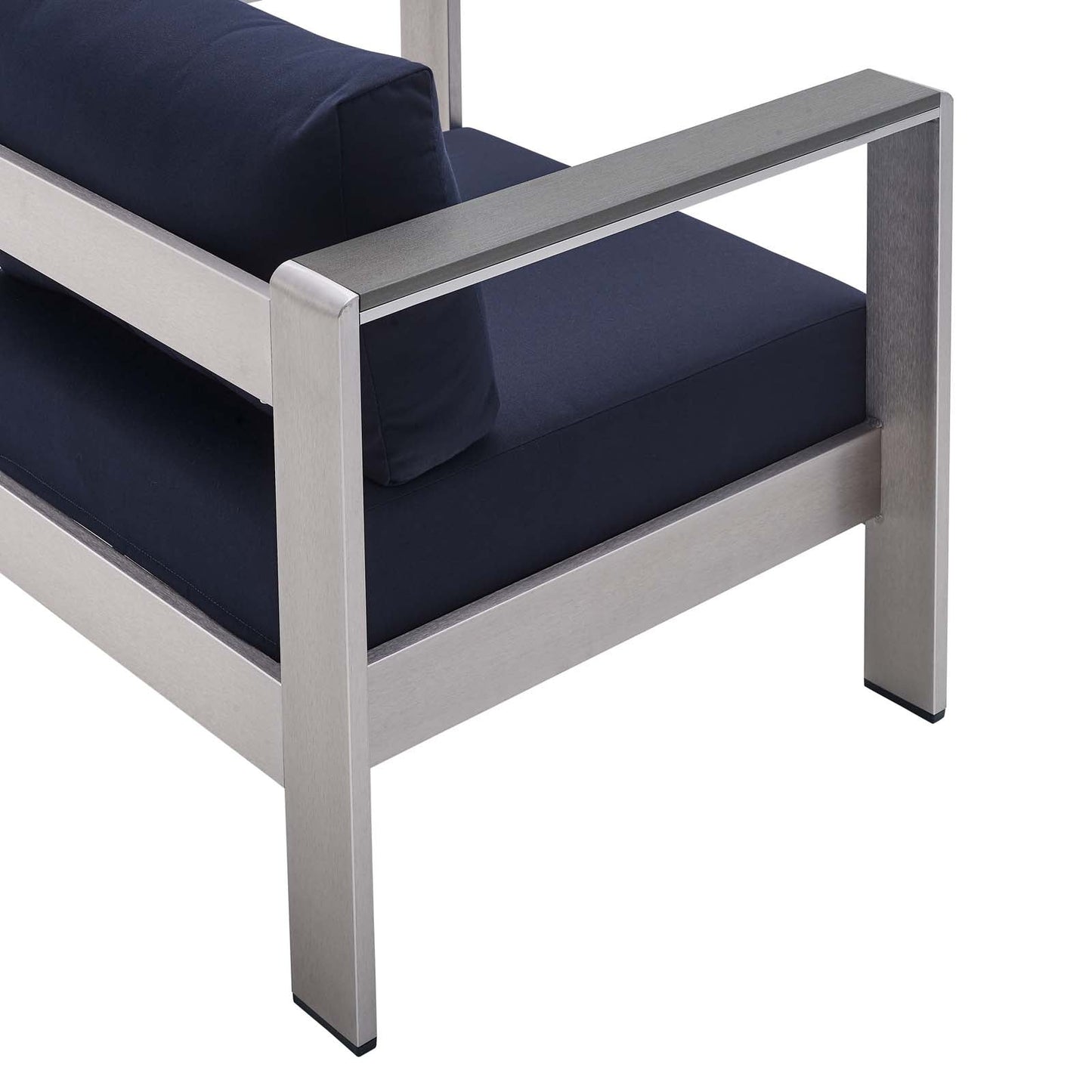 Shore 4 Piece Sunbrella¨ Fabric Outdoor Patio Aluminum Set by Modway