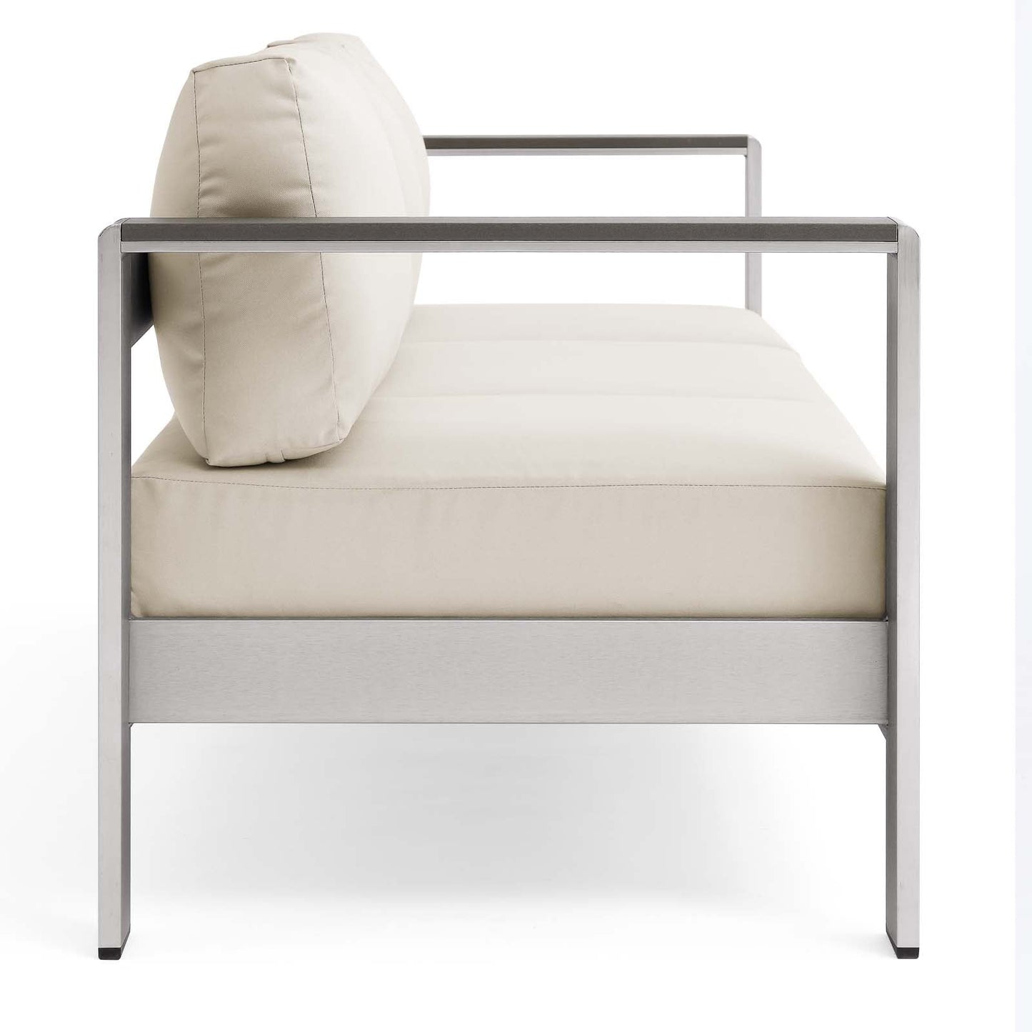 Shore Outdoor Patio Aluminum Sofa by Modway