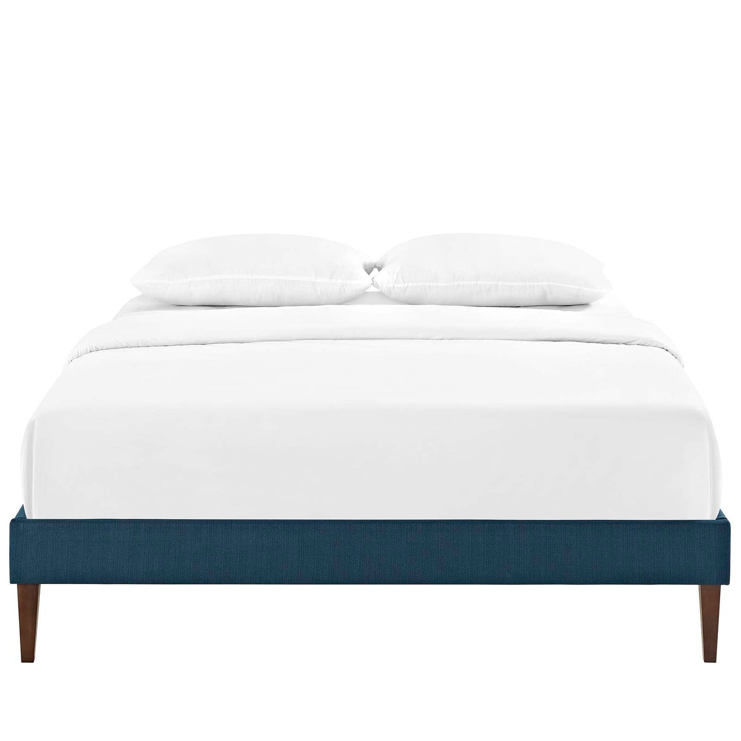 Tessie Fabric Full Bed Frame with Squared Tapered Legs by Modway