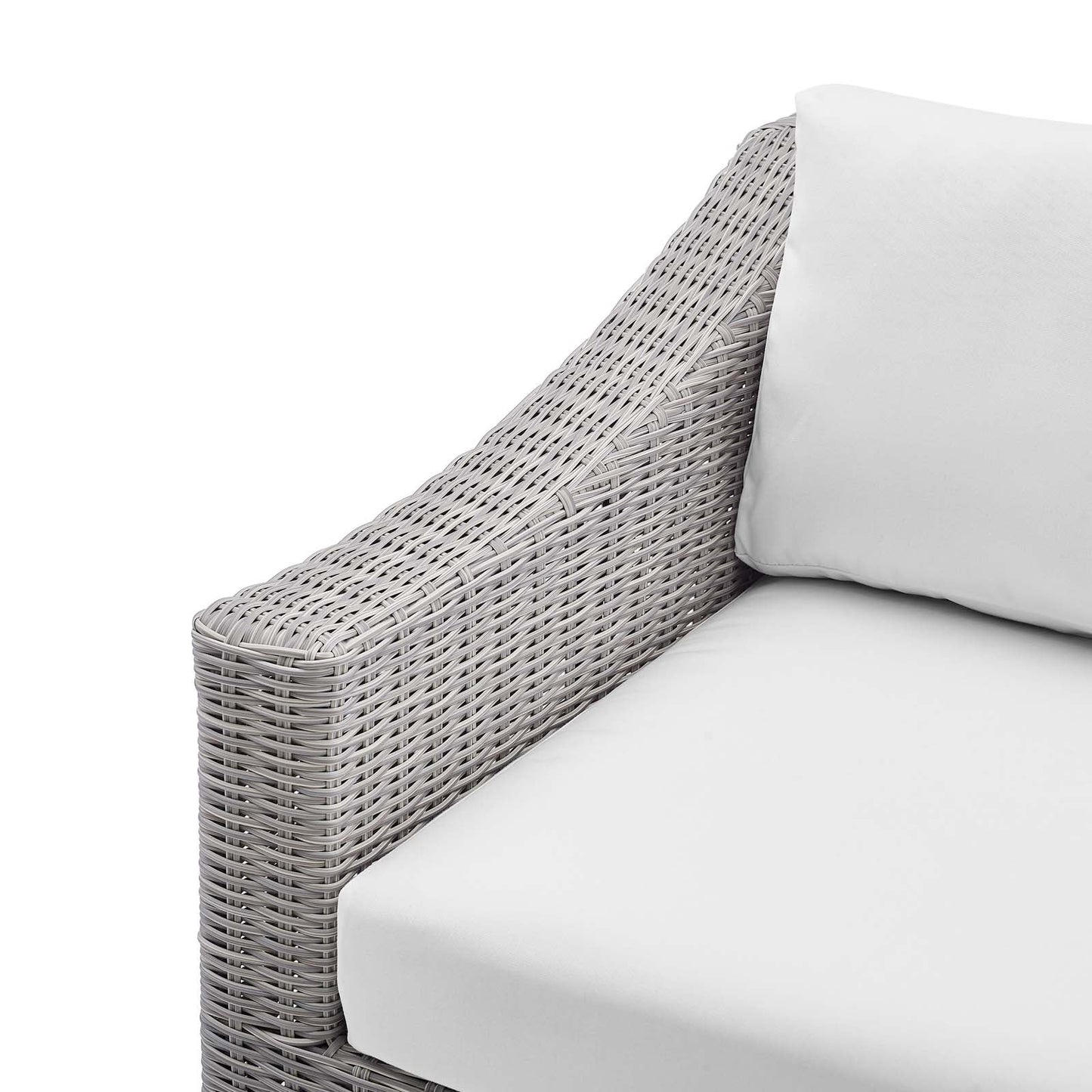 Conway Sunbrella¨ Outdoor Patio Wicker Rattan Left-Arm Chair by Modway