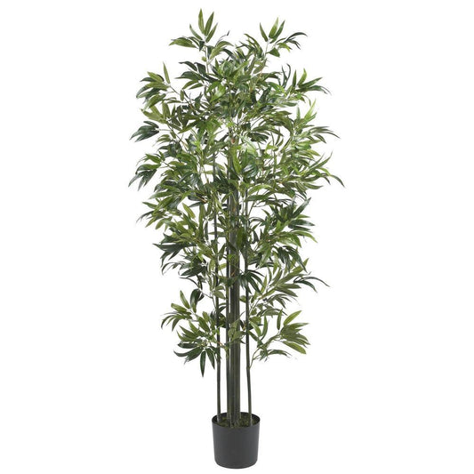 Nearly Natural 6' Bamboo Silk Tree (Green Trunks) 5294