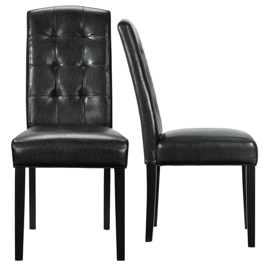 Perdure Vinyl Dining Chairs Set of 2 by Modway
