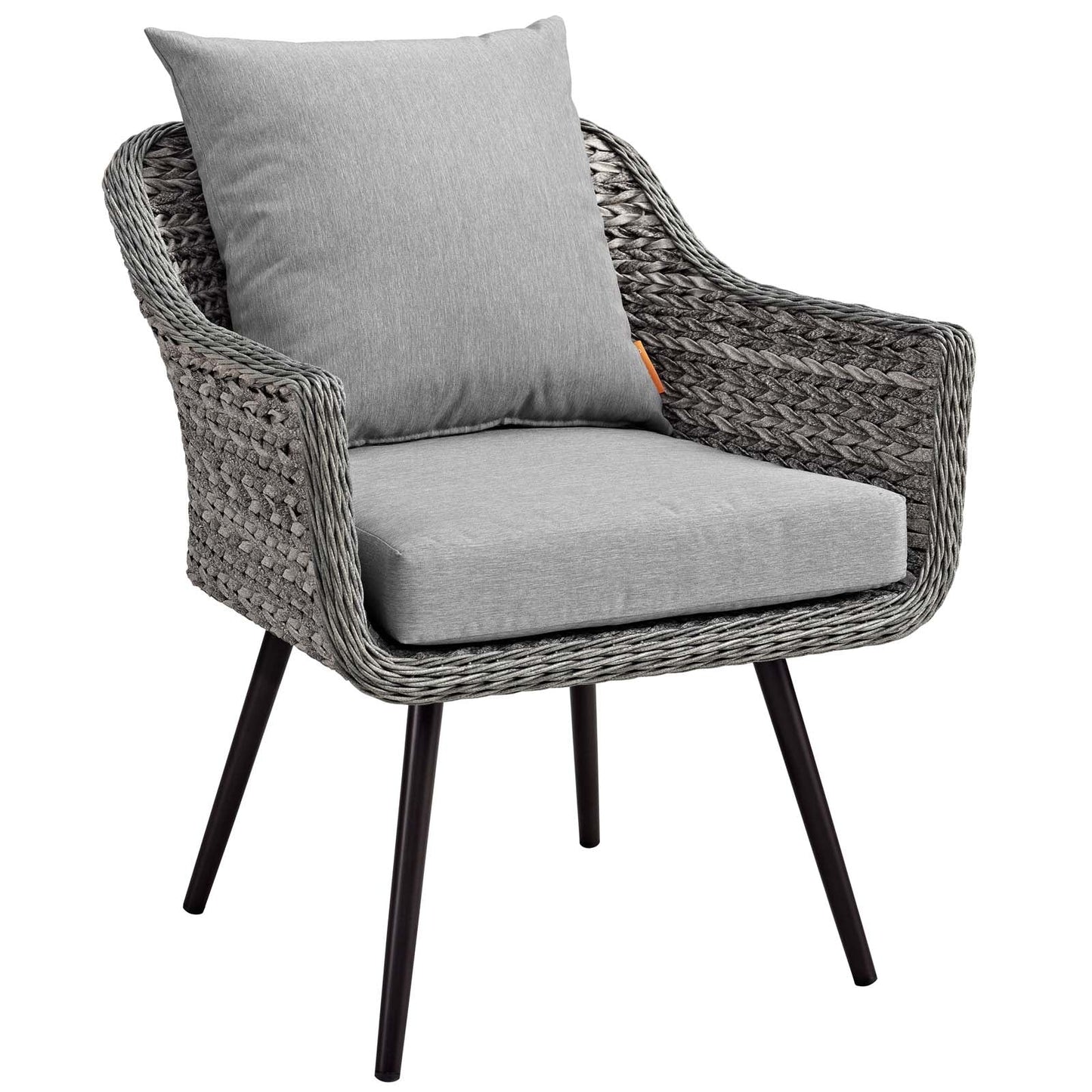 Endeavor 2 Piece Outdoor Patio Wicker Rattan Loveseat and Armchair Set by Modway