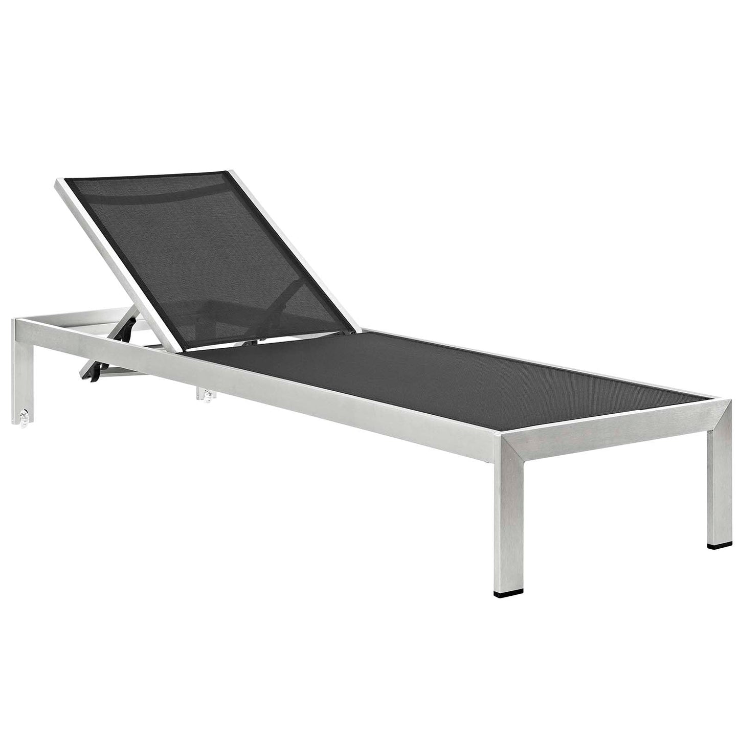 Shore 3 Piece Outdoor Patio Aluminum Chaise with Cushions by Modway