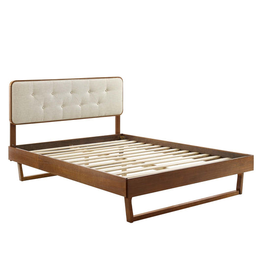 Bridgette Wood Queen Platform Bed With Angular Frame by Modway