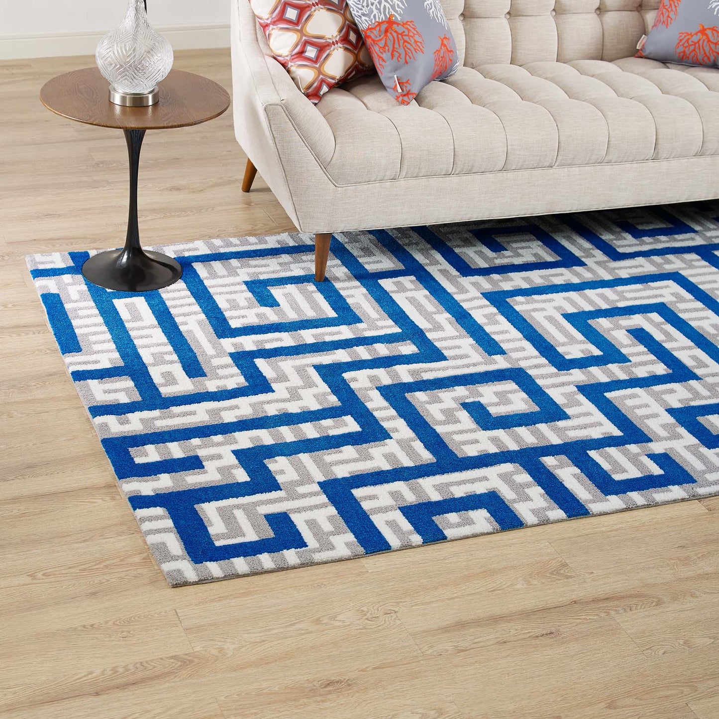 Nahia Geometric Maze 8x10 Area Rug by Modway
