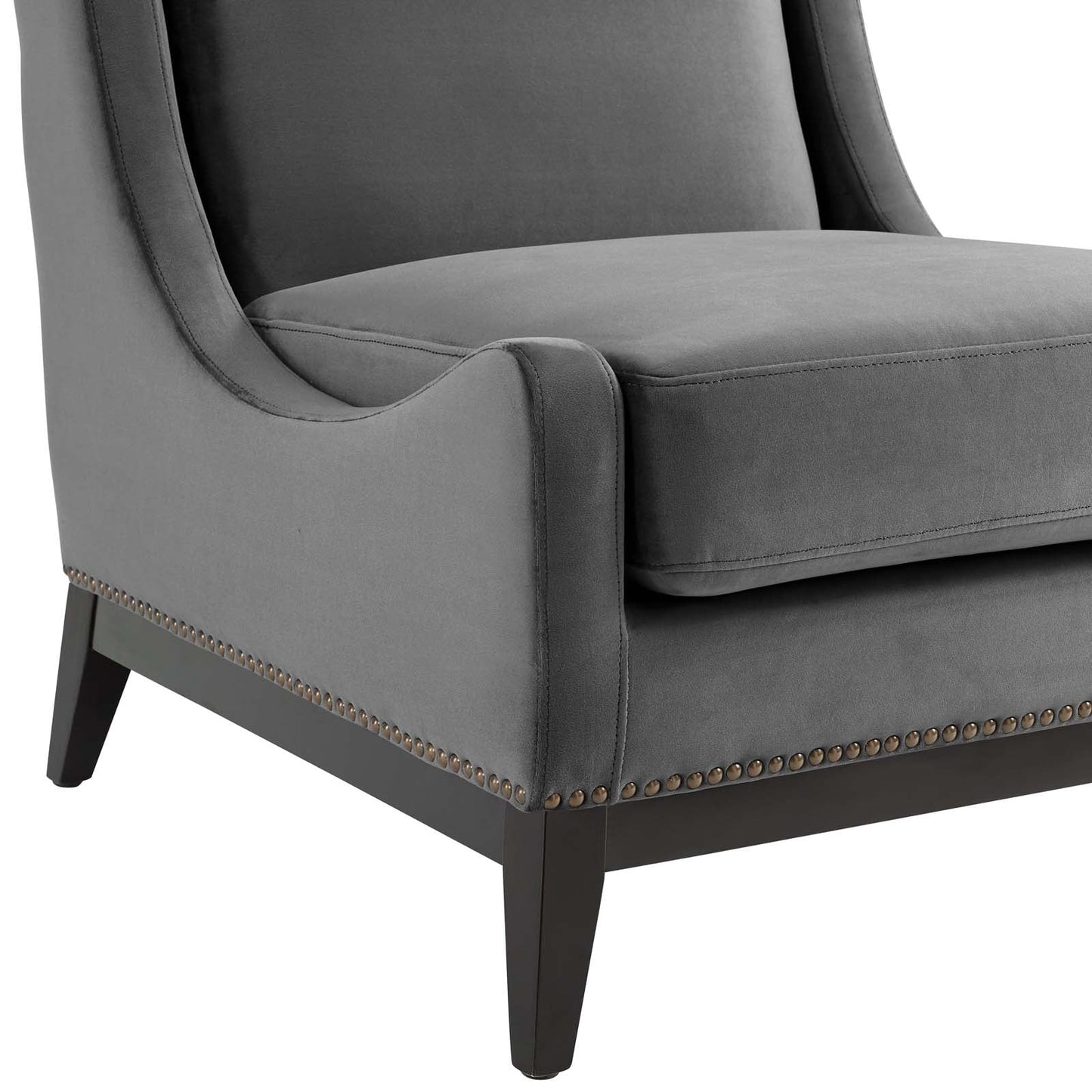 Confident Upholstered Performance Velvet Lounge Chair Set of 2 by Modway