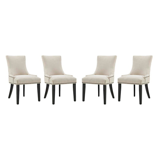 Marquis Fabric Dining Chair Set of 4 by Modway