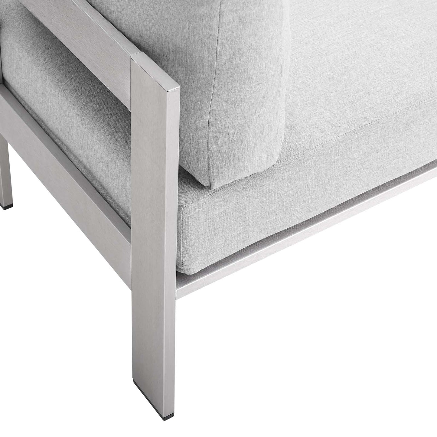 Shore 3 Piece Sunbrella¨ Fabric Outdoor Patio Aluminum Set by Modway