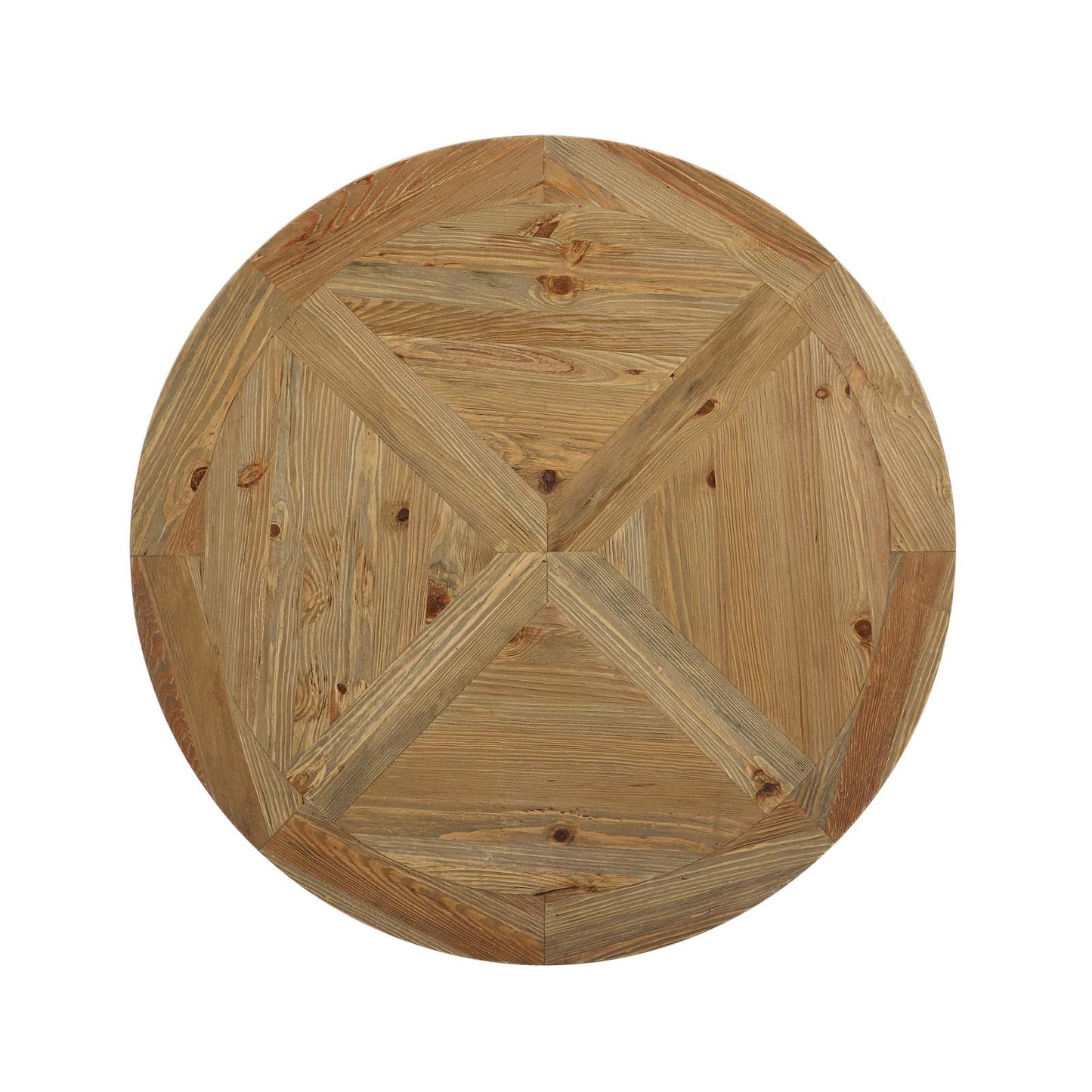 Column 47" Round Pine Wood Dining Table by Modway