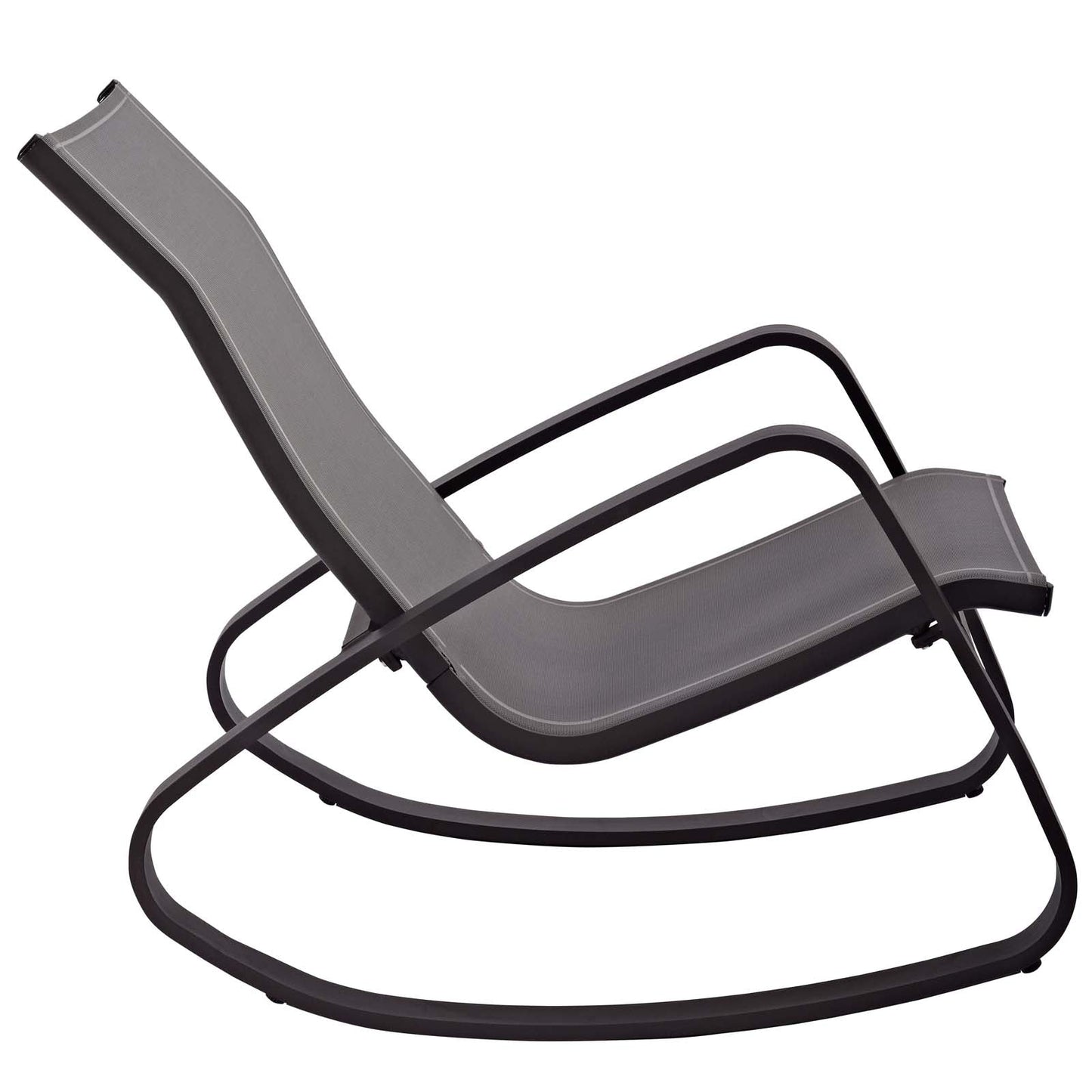 Traveler Outdoor Patio Mesh Sling Rocking Lounge Chair Set of 2 by Modway