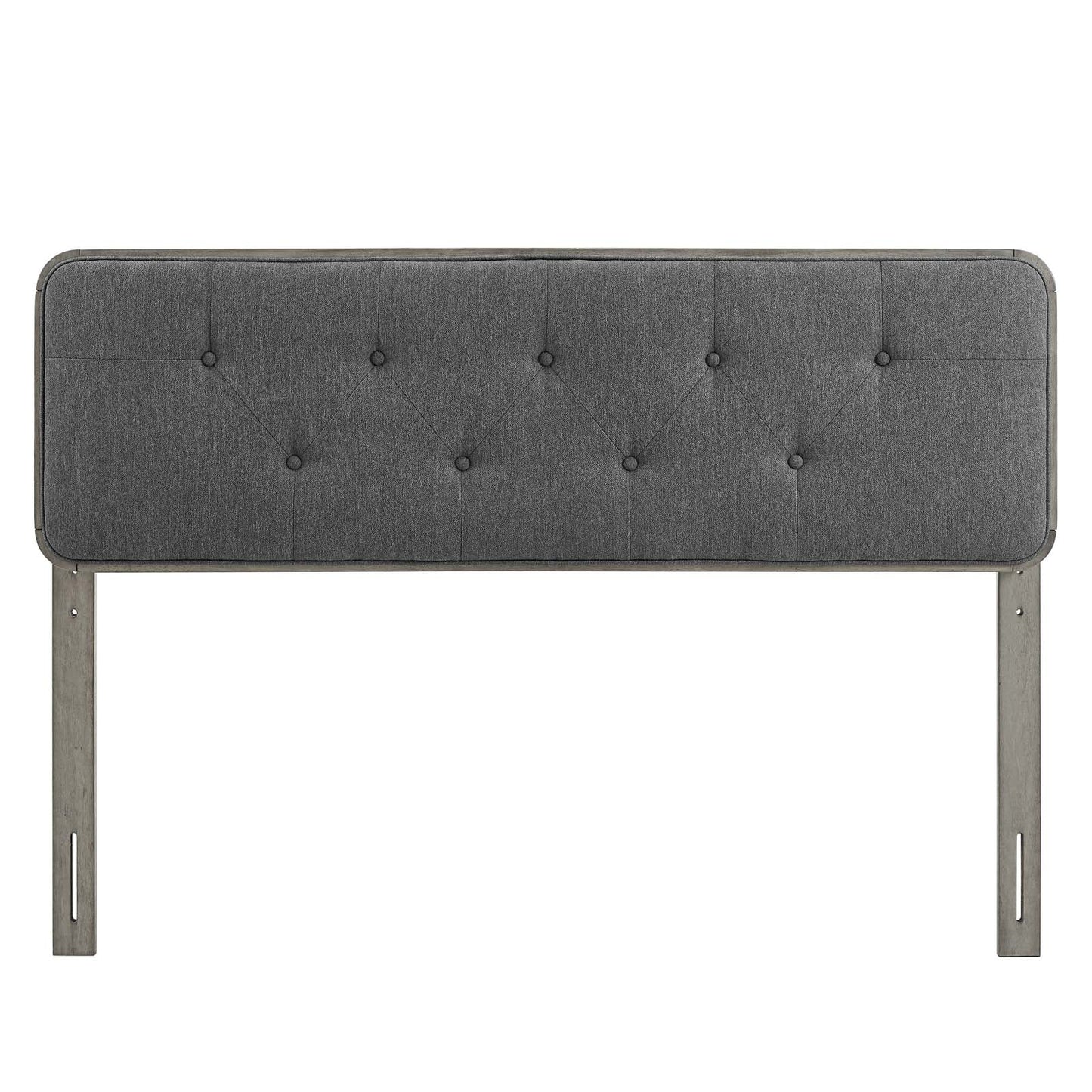 Collins Tufted Fabric and Wood King Headboard by Modway