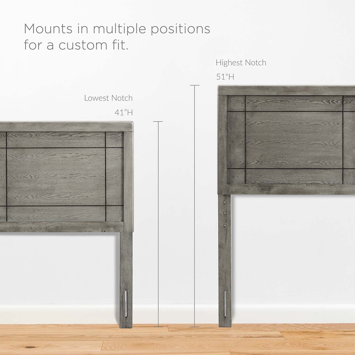 Marlee Wood King Platform Bed With Angular Frame by Modway