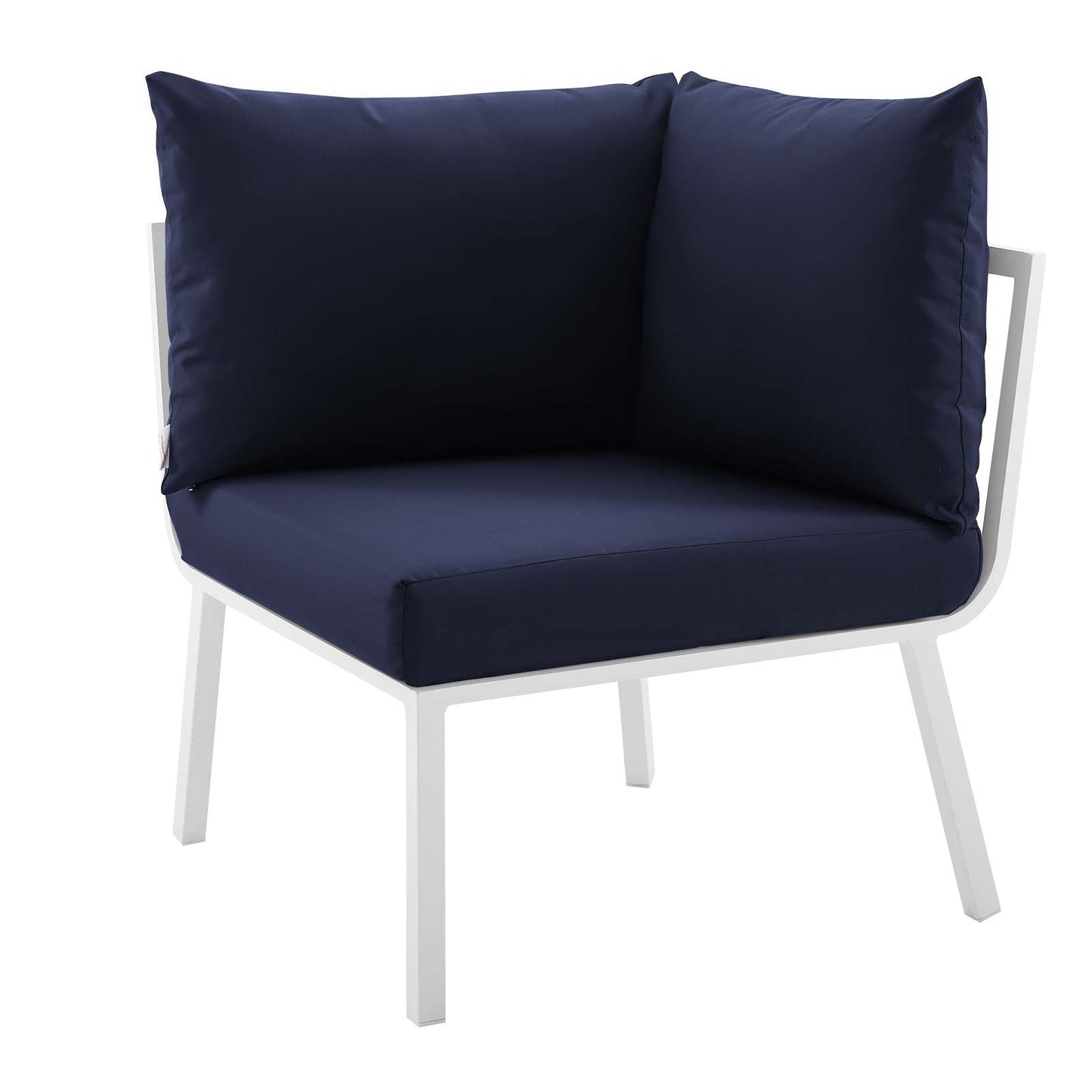 Riverside Outdoor Patio Aluminum Corner Chair by Modway